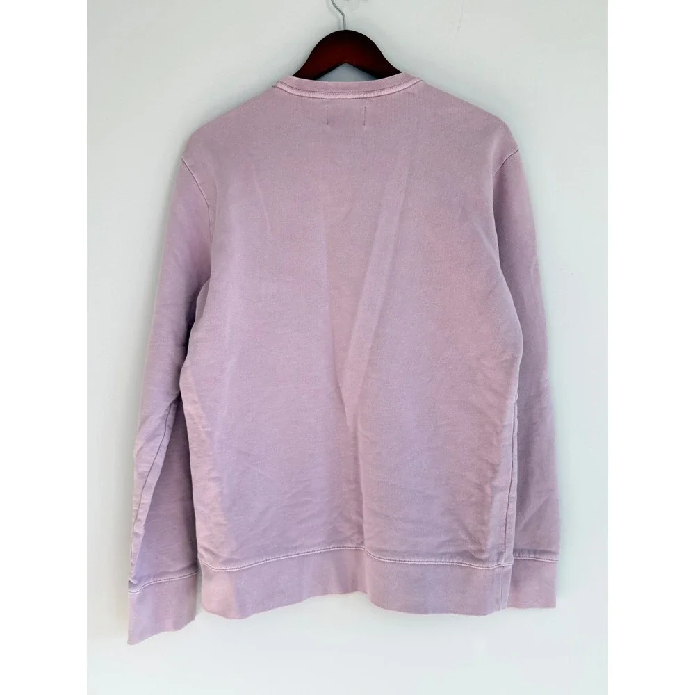 Club Monaco Essential Crewneck Sweatshirt Minimalist Mens M Purple Unisex Cotton